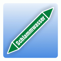 Rohrleitungskennzeichnung Schlammwasser nach DIN 2403 Rohrleitungskennzeichnung Schlammwasser nach DIN 2403