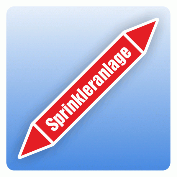 Rohrleitungskennzeichnung Sprinkleranlage