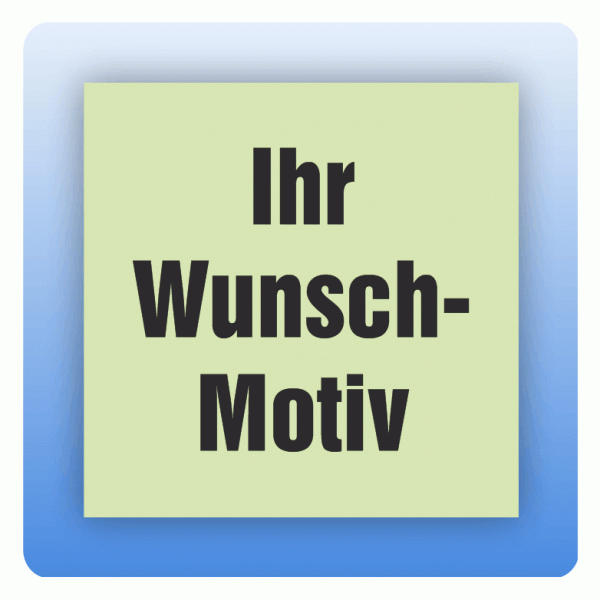 Rettungszeichen mit individuellem Aufdruck
