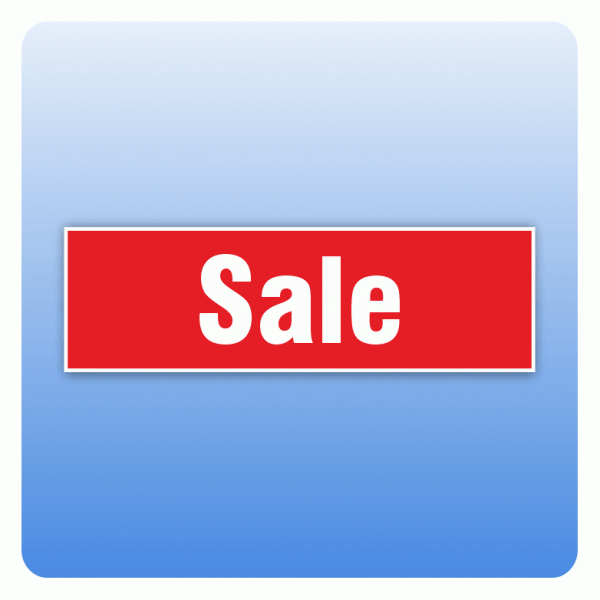 Rabattaufkleber Sale für Schaufenster