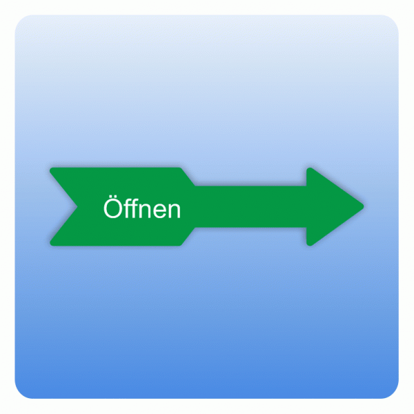 Drehrichtungspfeile Öffnen nach rechts zeigend