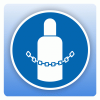 Gebotsschild M046 Gasflaschen sichern Gebotsschild M046 Gasflaschen sichern