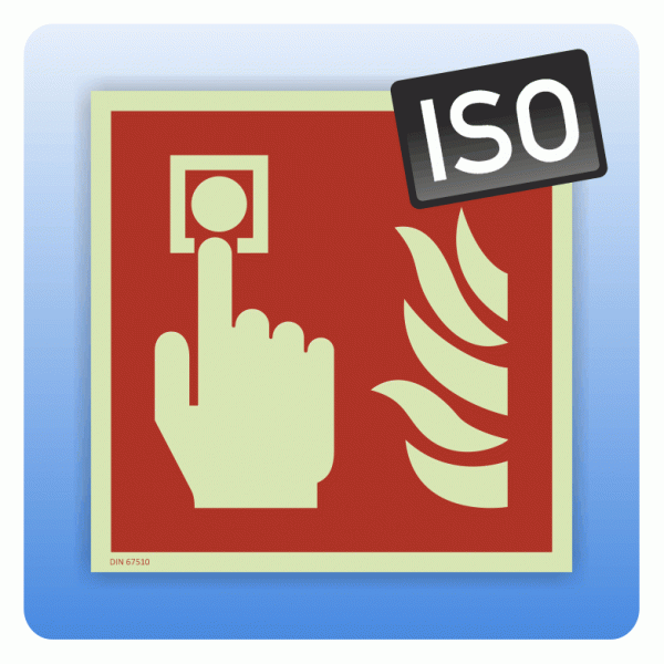 Internationales Brandschutzzeichen Brandmelder