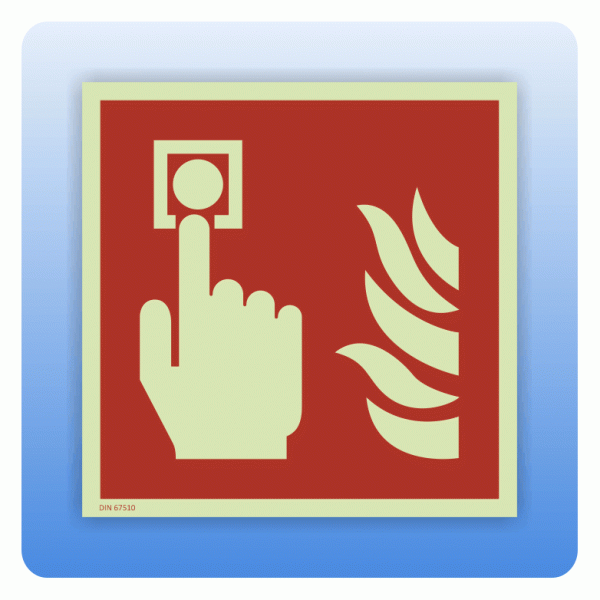 Internationales Brandschutzzeichen F005 Brandmelder ISO 7010