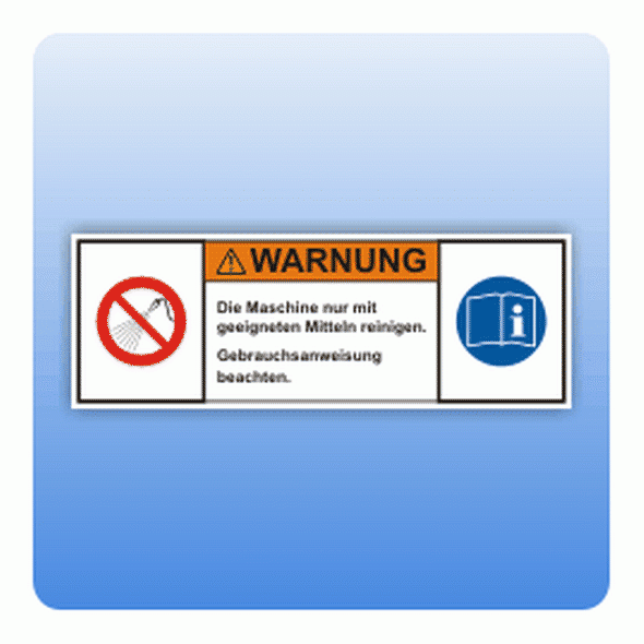 Sicherheitszeichen Reinigung (ISO 3864-2) Aufkleber