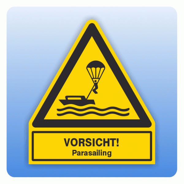 Kombi Warnsymbol Vorsicht Parasailing W063
