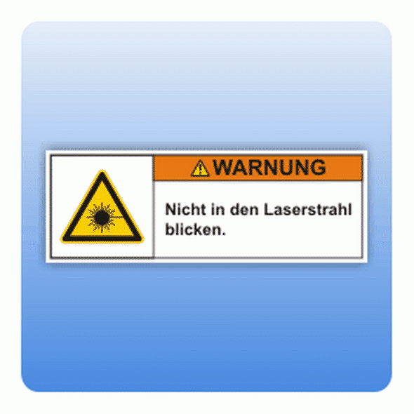 Sicherheitszeichen Laserstrahl (ISO 3864-2) Aufkleber