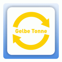 Wertstoffzeichen Pfeile Gelbe Tonne