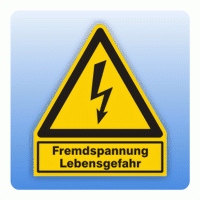 Kombi Warnsymbol Fremdspannung Lebensgefahr W012