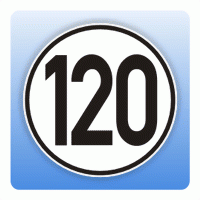 Geschwindigkeitsaufkleber "120 km/h" (nach § 58 StVZO)