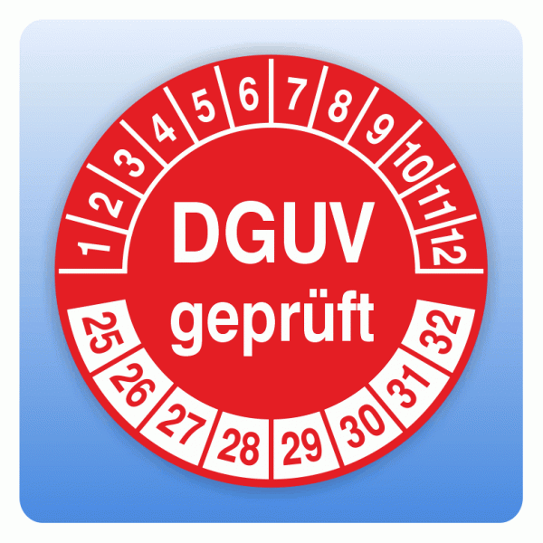 Prüfplakette DGUV geprüft