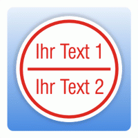 Stromkreisbezeichnung Leuchtennummer mit Wunschtext (2 Felder) Aufkleber