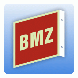 Fahnenschild Brandschutzzeichen BMZ