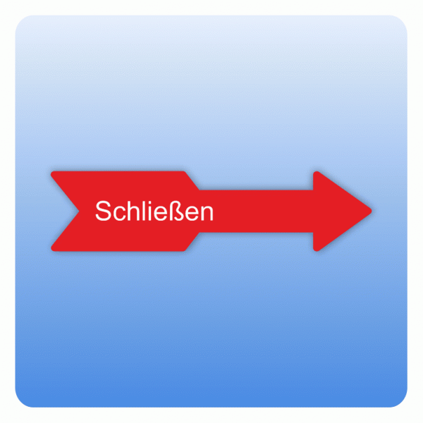 Drehrichtungspfeile Schließen nach rechts zeigend
