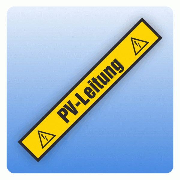 Stromleitungsaufkleber PV-Leitung