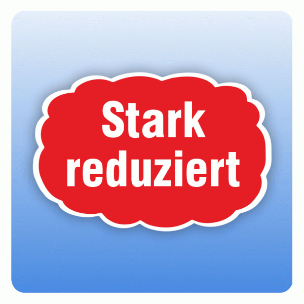 Rabattaufkleber Stark reduziert für Schaufenster