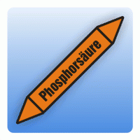 Rohrleitungskennzeichnung Phosphorsäure nach DIN 2403