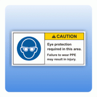 Sicherheitszeichen Eye protection (ANSI Z535) Aufkleber