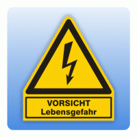 Kombi Warnsymbol VORSICHT Lebensgefahr W012