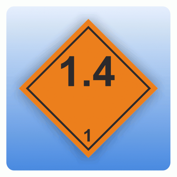 ADR Kennzeichen Gefahrgutklasse 1.4
