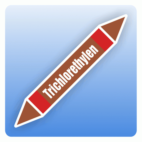 Rohrleitungskennzeichnung Trichlorethylen nach DIN 2403