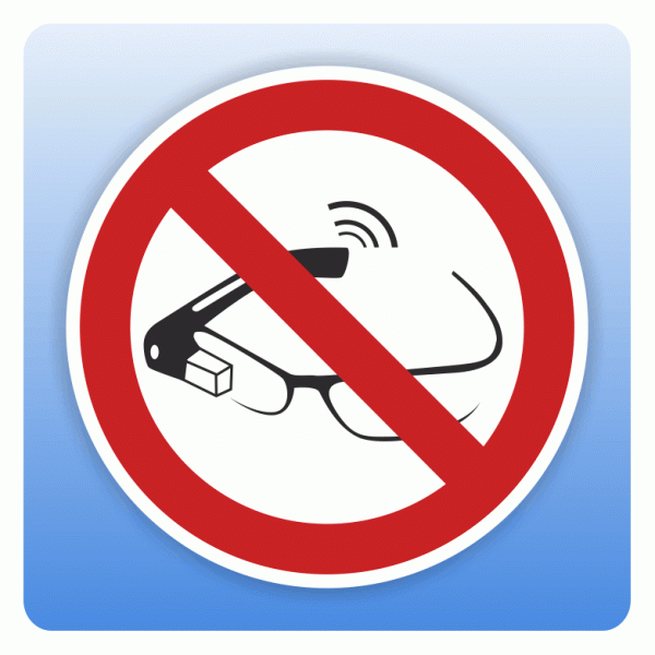 Verbotsschild P044 Benutzen von Datenbrillen verboten