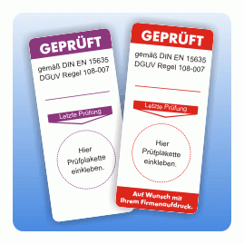 Prüfung bestanden Prüfplaketten QS, Aufkleber zur Qualitätsicherurng
