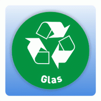 Wertstoffzeichen Recycling Glas