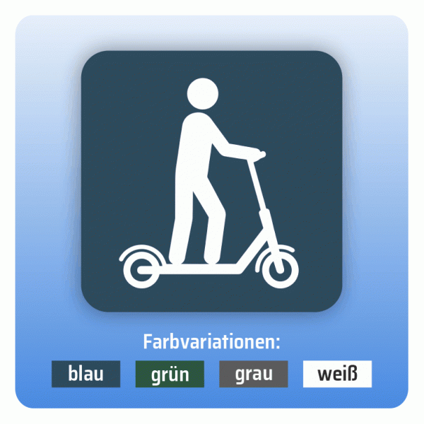 Aufkleber Bus und Bahn - Roller