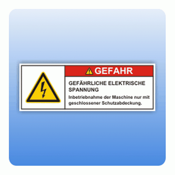 Sicherheitszeichen Elektrische Spannung (ISO 3864-2) Aufkleber