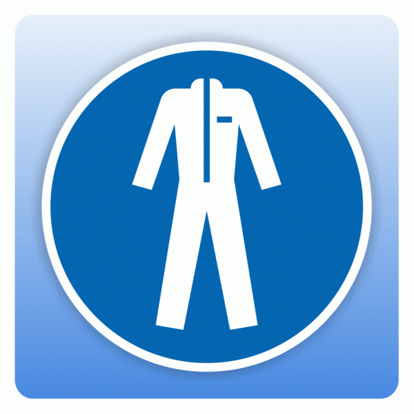 Gebotsschild M010 Schutzkleidung benutzen