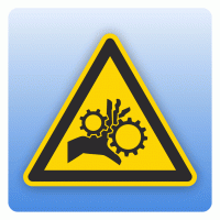 Warnzeichen W089 Warnung vor beweglichen Zahnrädern Warnzeichen W089 Warnung vor beweglichen Zahnrädern