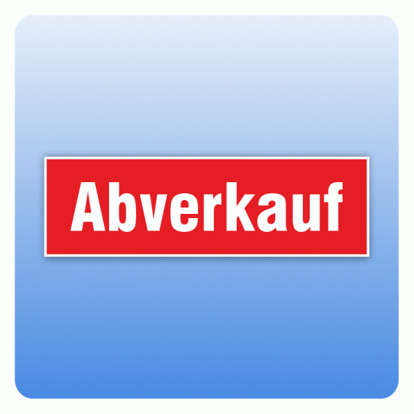 Rabattaufkleber Abverkauf für Schaufenster