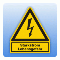 Kombi Warnsymbol Starkstrom Lebensgefahr W012