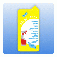 Aufkleber für Mülltonnen und Container Gelbe Tonne Aufkleber für Mülltonnen und Container Gelbe Tonne