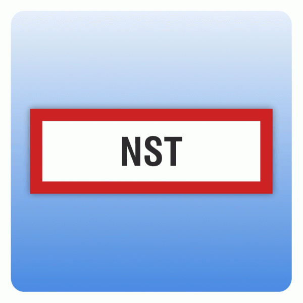 Aufkleber Feuerwehrzeichen NST (Notschlüsseltresor) nach DIN 4066