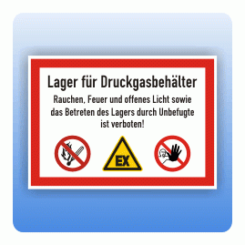 Lager für Druckgasbehälter