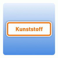 Wertstoffzeichen Kunststoff, umrandet