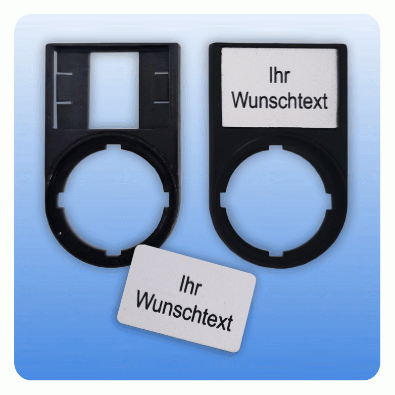 Eaton Schildträger ohne Schild für RQM M22S-ST-X schwarz