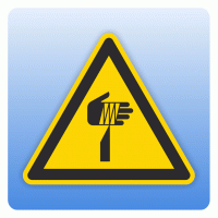 Warnzeichen W022 Warnung vor spitzem / scharfem Gegenstand Warnzeichen W022 Warnung vor spitzem / scharfem Gegenstand