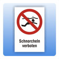 ISO Sicherheitskennzeichnung - Schnorcheln verboten main image 0