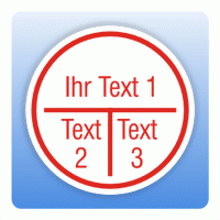 Stromkreisbezeichnung Leuchtennummer mit Wunschtext (3 Felder) Aufkleber Stromkreisbezeichnung Leuchtennummer mit Wunschtext (3 Felder) Aufkleber