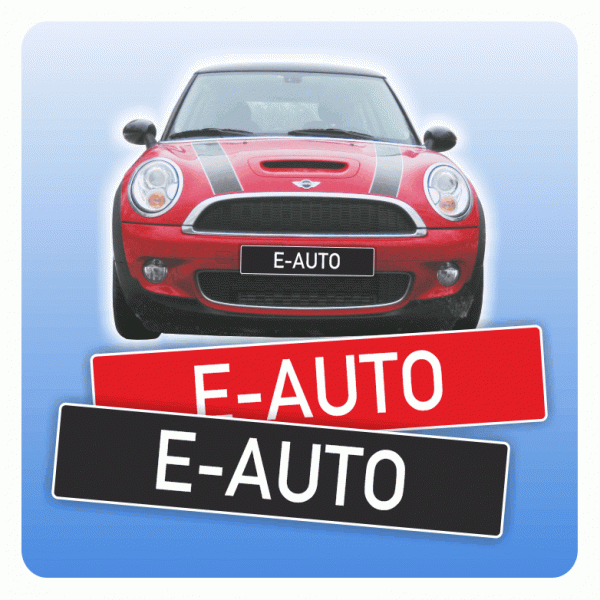 Kennzeicheneinleger "E_Auto"