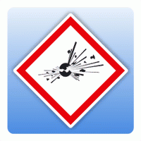 Explodierende Bombe (GHS01) Aufkleber