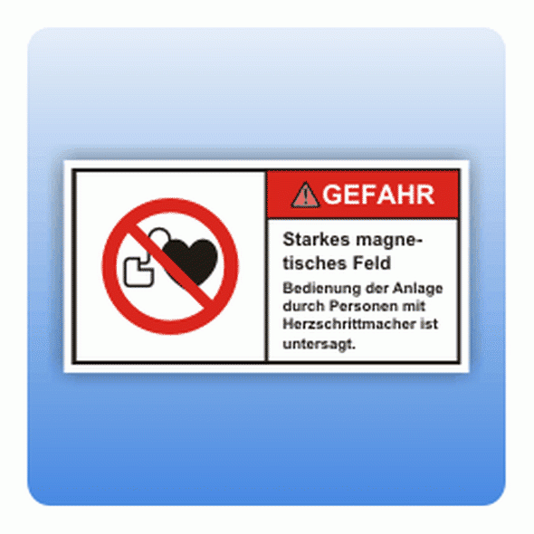 Sicherheitszeichen Magnetisches Feld (ISO 3864-2) Aufkleber