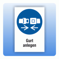 Kombi Gebotsschild Gurt anlegen M020