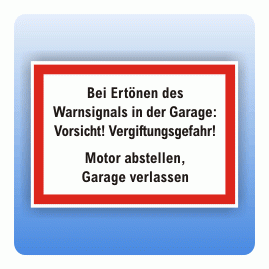 Bei Ertönen des Warnsignals