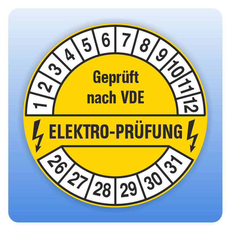 Prüfplakette DGUV V3 1120 Stück Prüfplaketten Nächster Prüftermin 20 Mm – DGUV V3 Konform, 2026–2031, Für E-Check, Elektrogeräte, Grün