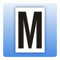 Aufkleber Buchstaben M, selbstklebende Folie