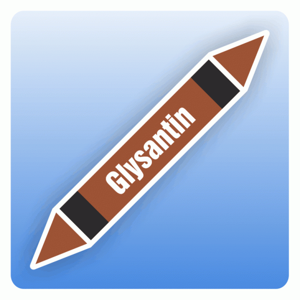 Rohrleitungskennzeichnung Glysantin nach DIN 2403